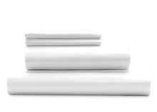 Charger l'image dans la galerie, Français parure france 100% coton longues fibres avec satin de coton 500 fils couleur blanc
