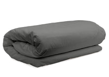 Charger l&#39;image dans la galerie, Housse De Couette france 100% coton longues fibres avec satin de coton 500 fils couleur gray
